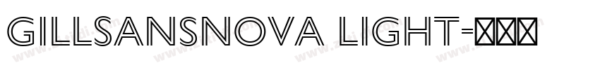 GillSansNova Light字体转换
